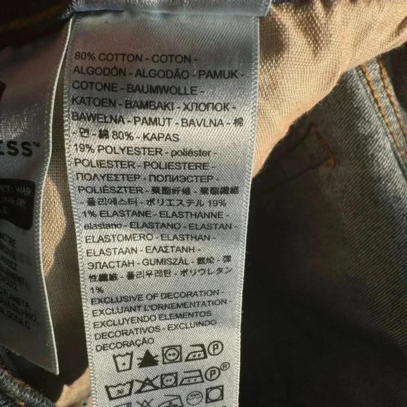 Women’s Levi’s 724 High Rise Slim Straight Crop Jeans Size 32 - Picture 6 of 6